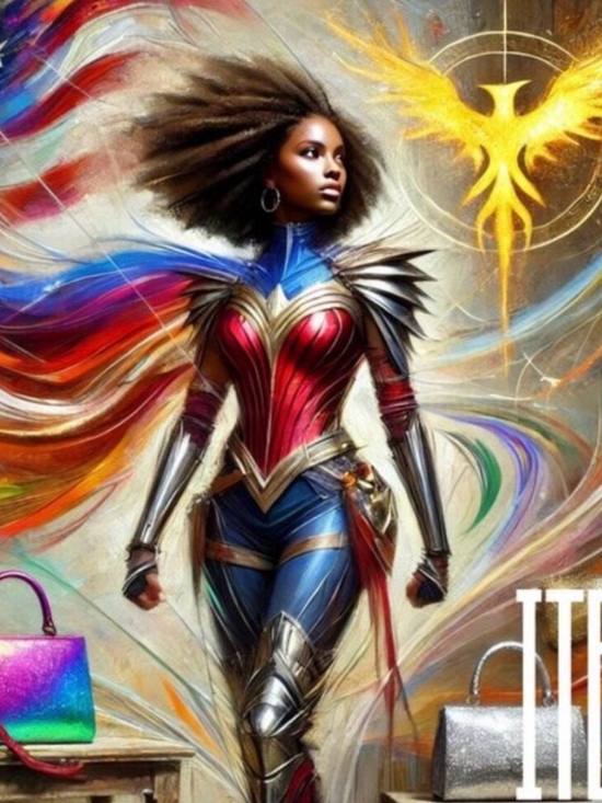 Other - Red and Blue Superheroic Armor Illustration